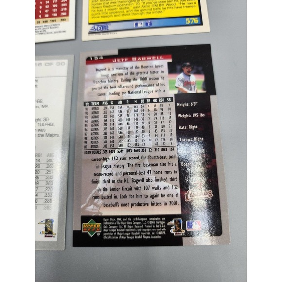 Jeff Bagwell, Astros, Lot of 4 Baseball Cards including Promo - Picture 6 of 6